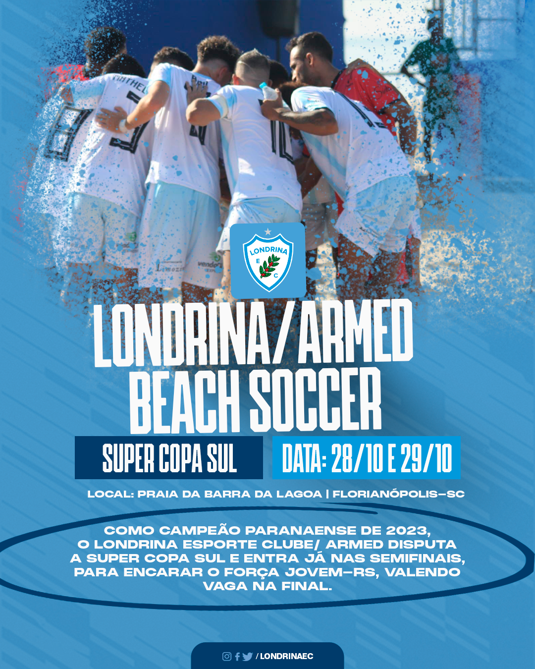 Londrina Beach Soccer disputa a Super Copa Sul